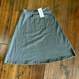 Kosher Casual girls knee length skirt a-line charcoal grey modest new with tags